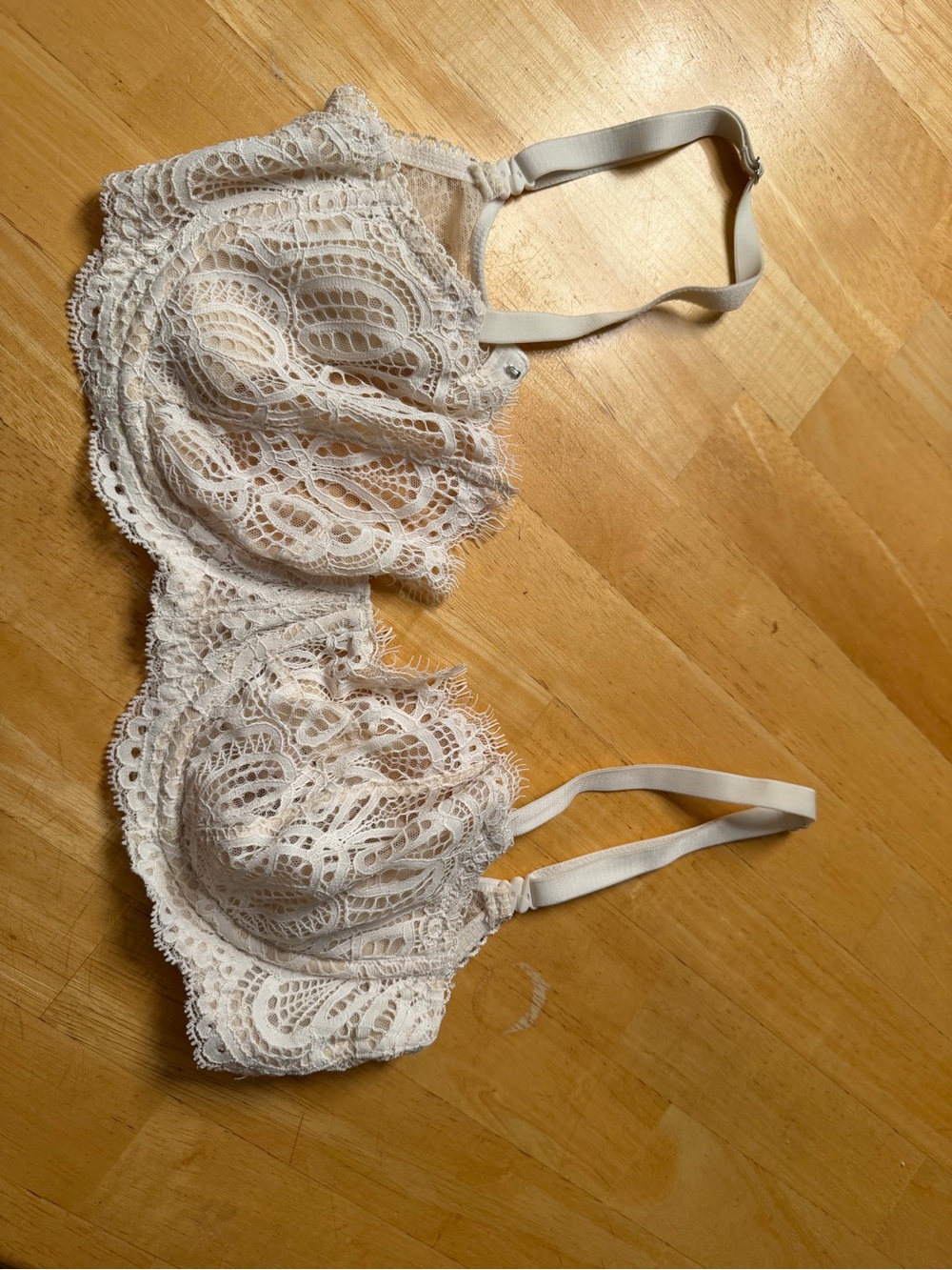 Lace Underwire Bra - White
